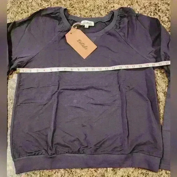 Women's Listicle Comfy Charcoal Sweatshirt Size L - Picture 7 of 8
